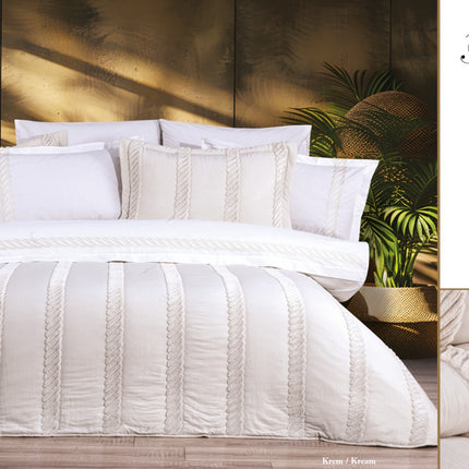 Bella Bella Home Flora Spreiset 9 delig Cream