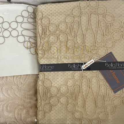 Bella Bella Home Kristina Spreiset 10 delig Cappuccino