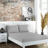 Bella Bella home ranforce Katoenen Hoeslaken set grijs