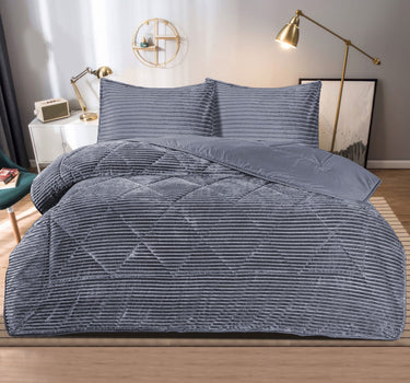 Bella Bella Home Winter Dream Deken set 3 delig Grijs
