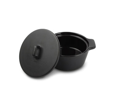 BonBistro Ardo Ovenschaal 15/10xH5,5cm met deksel zwart