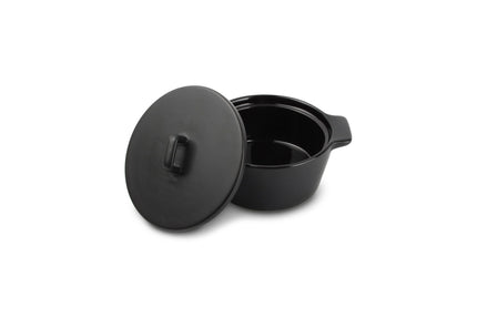 BonBistro Ardo Ovenschaal 15/10xH5,5cm met deksel zwart