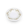 BonBistro Diep bord 23,5/14xH4cm brown flower Retro