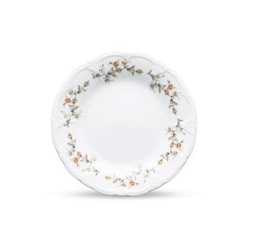 BonBistro Plat bord 16cm brown flower Retro