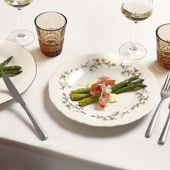 BonBistro Retro Beige Serviesset 24 Delig | 6Persoons