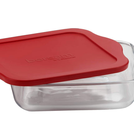 BORCAM Borcam Vierkant Ovenschaal Met Deksel | Rood