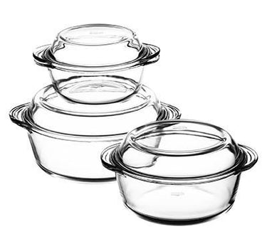 BORCAM Pasabahce borcam - ronde pyrex kookgerei set van 3