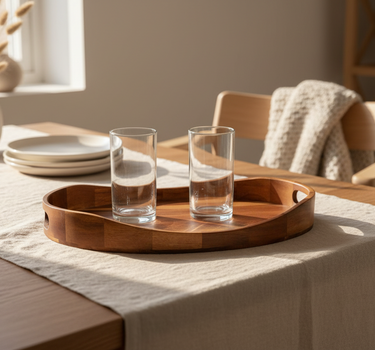 BRICARD PORCELAIN Acacia Dienblad Ovaal | 42,7 x 33 CM