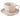 BRICARD PORCELAIN Angels Espresso set 12 delig | 6 Persoons Taupe