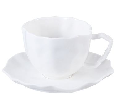 BRICARD PORCELAIN Angles Espresso set 12 delig | 6 Persoons Wit