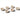 BRICARD PORCELAIN Angles Saus- / Snack Kommenset 8,7 cm | 6 Delig Taupe