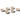 BRICARD PORCELAIN Angles Saus- / Snack Kommenset 8,7 cm | 6 Delig Taupe