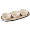 BRICARD PORCELAIN Angles Schalenset | Taupe 4-Delig