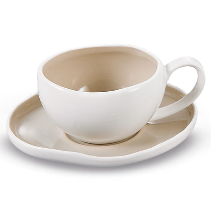 BRICARD PORCELAIN Barles / Cupid Beige Koffieset 12 Delig | 6 Persoons
