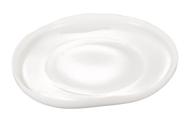 BRICARD PORCELAIN Barles / Cupid White Plat bord 27,6X24,6X3,5 cm Per Stuk