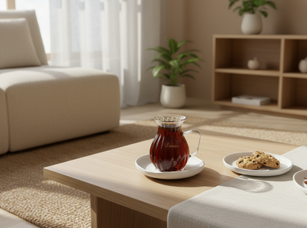 BRICARD PORCELAIN Barles / Cupid White Theeset 12 Delig | 6 Persoons