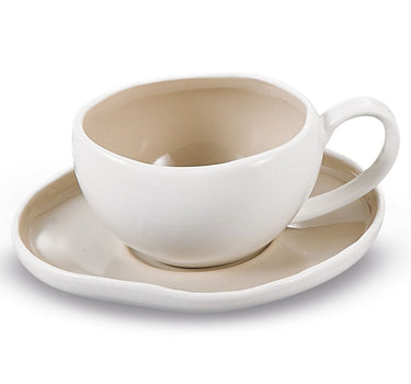 BRICARD PORCELAIN Barles / Cupido Beige Koffieset 12 Delig | 6 Persoons