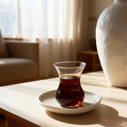 BRICARD PORCELAIN Barles / Cupido Beige Theeset 12 Delig | 6 Persoons