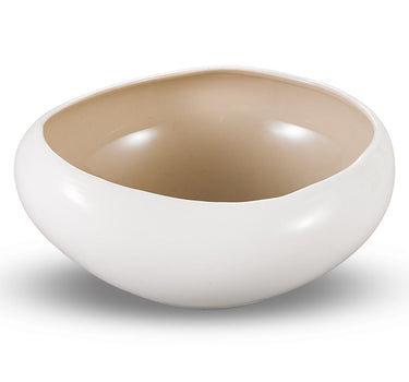 BRICARD PORCELAIN Barles / Cupido Beige | White Diep bord Ø23,0X20,3X10,3 cm Per Stuk