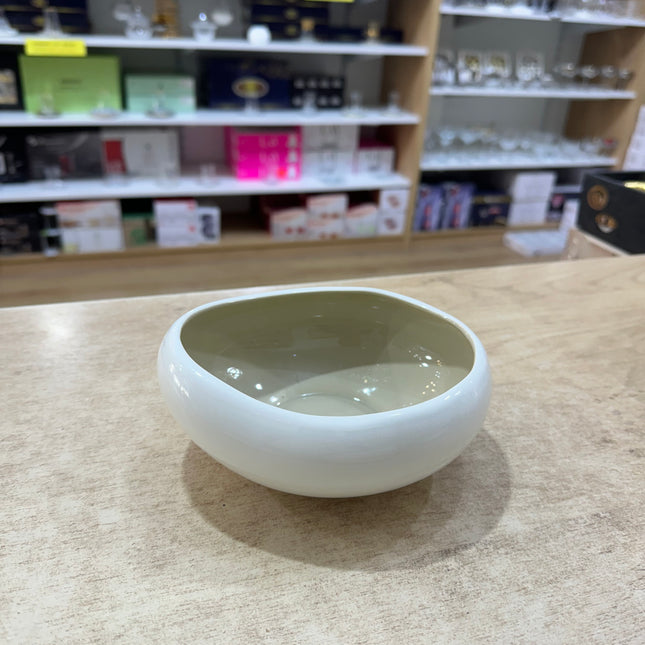 BRICARD PORCELAIN Barles / Cupido Taupe - White Kom 14 cm Per stuk