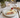 BRICARD PORCELAIN Barles / Cupido Taupe - White Plat bord 19,4 cm Per Stuk