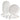 BRICARD PORCELAIN Bellon Servies set 27 delig | 6 persoons Wit Relief