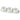 BRICARD PORCELAIN BELLON SNACK- / ONTBIJT SCHALENSET | WIT 4-DELIG