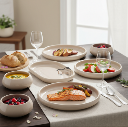 BRICARD PORCELAIN BONDY 6-Persoons | 25-Delig Serviesset Beige