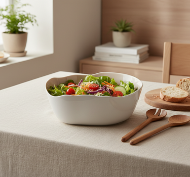 BRICARD PORCELAIN BONNES SALADEKOM | WIT-TAUPE