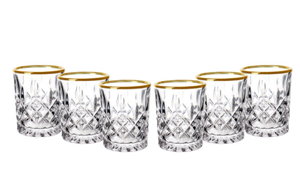 BRICARD PORCELAIN BRICARD BILBAO LIKEURGLAZENSET | GOUD 6-DELIG