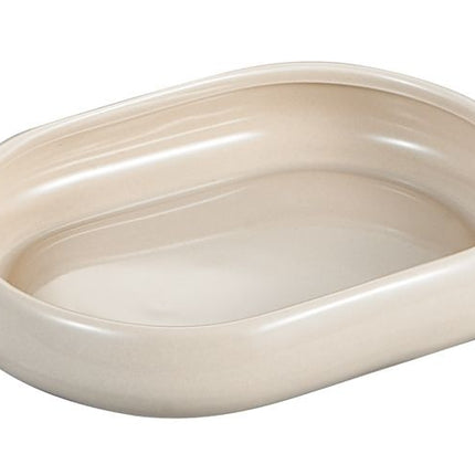 BRICARD PORCELAIN BRICARD BONDY SCHAAL | OVAAL 13,9X10,1X2,6 CM TAUPE