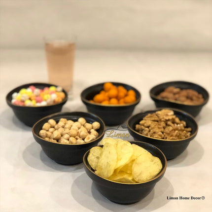 BRICARD PORCELAIN Bricard Evry Zwart 6 Delig Kommenset