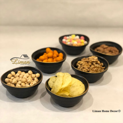 BRICARD PORCELAIN Bricard Evry Zwart 6 Delig Kommenset