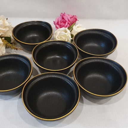 BRICARD PORCELAIN Bricard Evry Zwart 6 Delig Kommenset