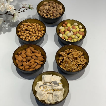 BRICARD PORCELAIN Bricard Ice Kommenset Goud - Zwart 6 Delig