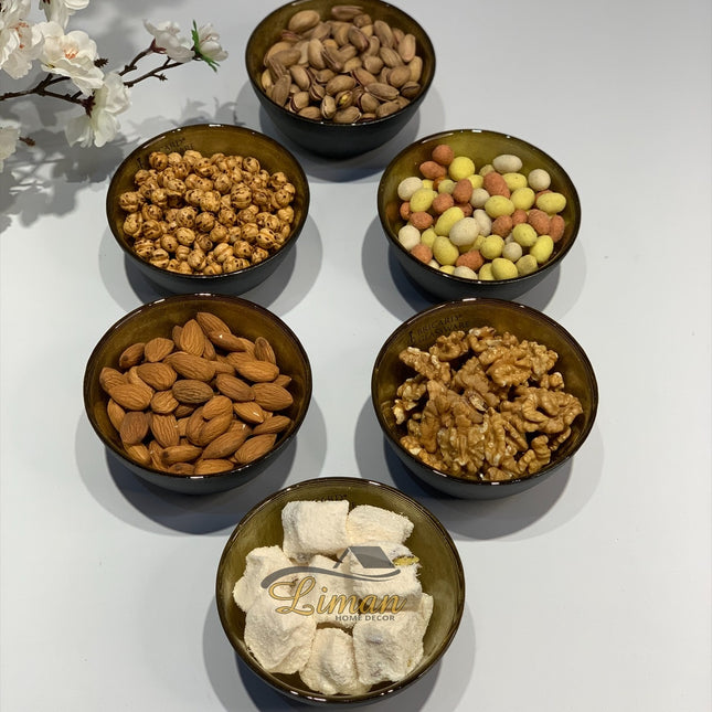 BRICARD PORCELAIN Bricard Ice Kommenset Goud - Zwart 6 Delig