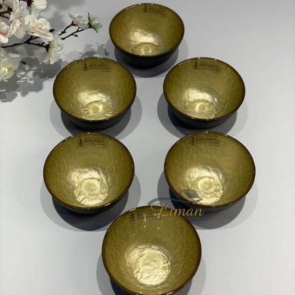 BRICARD PORCELAIN Bricard Ice Kommenset Goud - Zwart 6 Delig