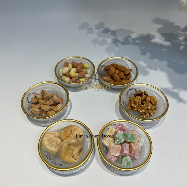 BRICARD PORCELAIN BRICARD ISTANBUL KOMMENSET / THEEZAKHOUDER 9CM 6 DELIG