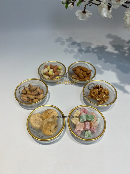 BRICARD PORCELAIN BRICARD ISTANBUL KOMMENSET / THEEZAKHOUDER 9CM 6 DELIG