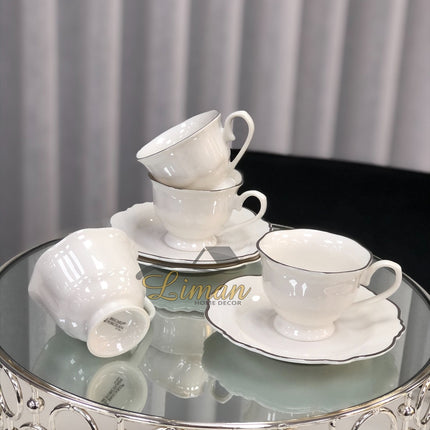 BRICARD PORCELAIN BRICARD LECCI ESPRESSO SET 12-DELIG