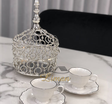 BRICARD PORCELAIN BRICARD LECCI ESPRESSO SET 12-DELIG