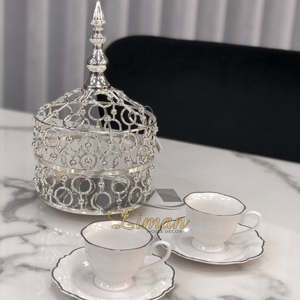 BRICARD PORCELAIN BRICARD LECCI ESPRESSO SET 12-DELIG