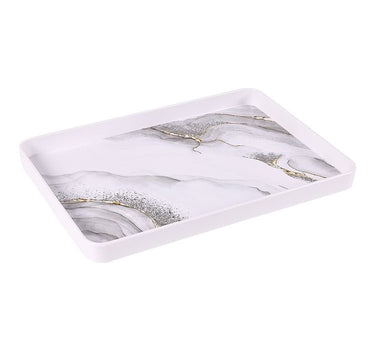 BRICARD PORCELAIN BRICARD MELAMINE DIENBLAD | WIT-MARMER 39X27 CM