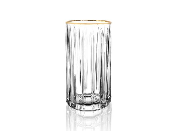 BRICARD PORCELAIN BRICARD MURCIA LONGDRINKGLAZENSET | GOUD 4-DELIG