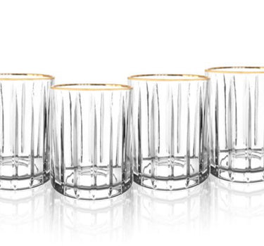 BRICARD PORCELAIN BRICARD MURCIA WATERGLAZENSET | GOUD 4-DELIG