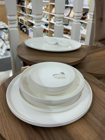 BRICARD PORCELAIN Bricard Porcelain Canet 6-Persoons | 27-Delig Serviesset Wit