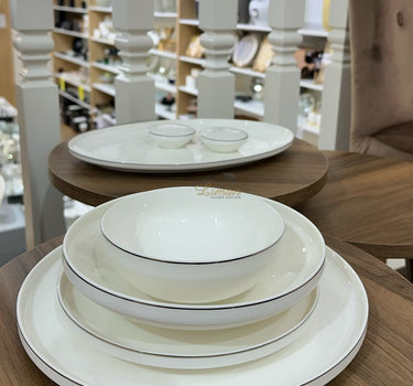 BRICARD PORCELAIN Bricard Porcelain Canet 6-Persoons | 27-Delig Serviesset Zilver