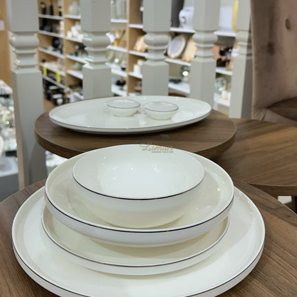 BRICARD PORCELAIN Bricard Porcelain Canet 6-Persoons | 27-Delig Serviesset Zilver