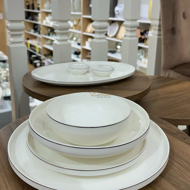 BRICARD PORCELAIN Bricard Porcelain Canet 6-Persoons | 27-Delig Serviesset Zilver