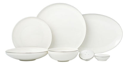 BRICARD PORCELAIN Bricard Porcelain Canet 6-Persoons | 27-Delig Serviesset Zilver